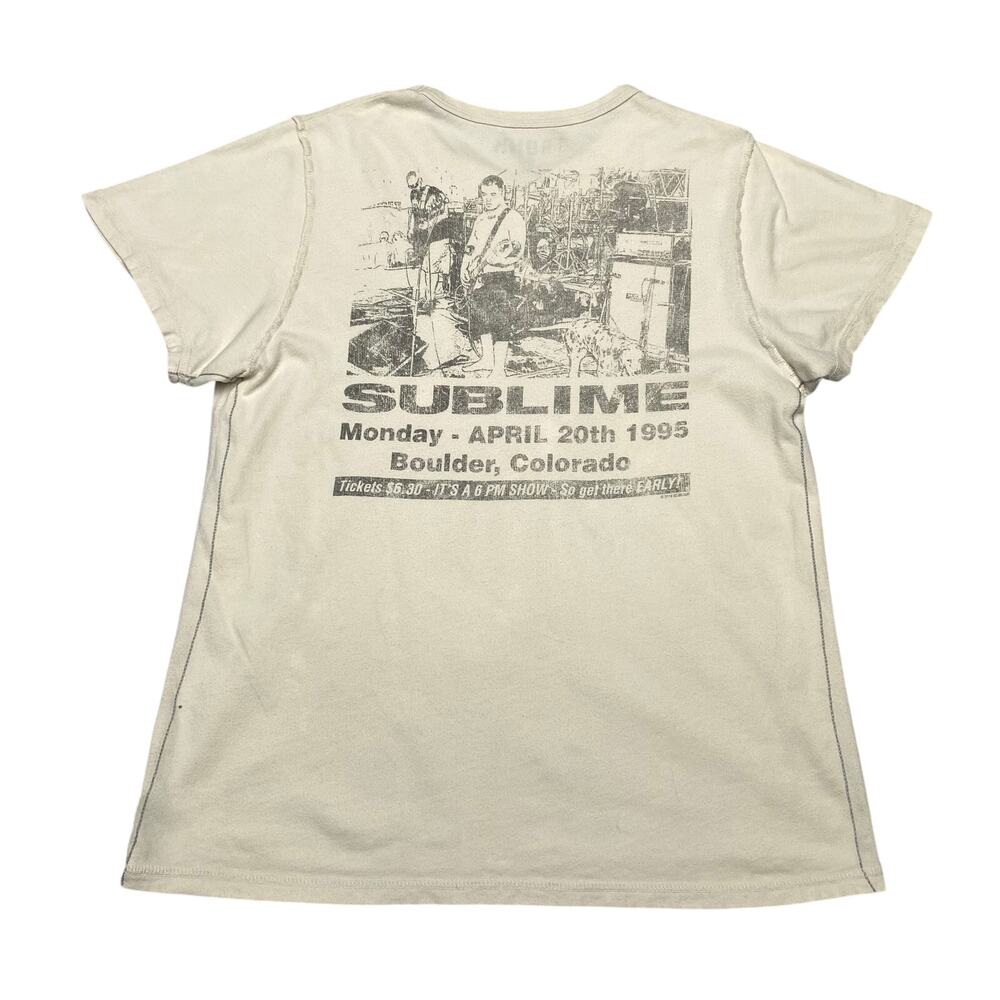 Trunk LTD Sublime 1995 Boulder  Distressed T Shirt Women's M Y2K Punk Grunge